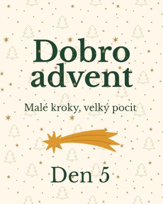 Den 5 🎄! Tohle může a nemusí být těžké, záleží na co jsme zvyklí..každopádně dejme si (nebo nechme si dát) něco...